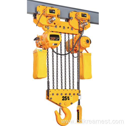 Big capacity 35t electric endless chain crane hoist